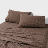 Volley Check Sheet Set by Linen House