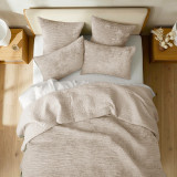 Blake Velvet Coverlet Set by Renee Taylor - Nude