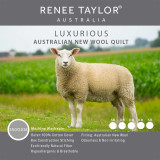 Luxurious Australian Wool Duvet Inner 350 GSM by Renee Taylor