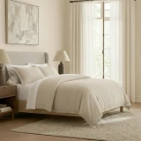 Washed Linen Cotton Duvet Cover Set by Renee Taylor - Natural