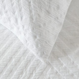 Close up - Panama Jacquard Duvet Cover Set - White