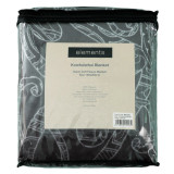 Kowhaiwhai Blanket 180x200cm by Elements - Charcoal