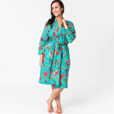 Paradise Aqua Kimono Robe by Floressents