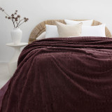 Lattice Sherpa Blanket Raisin by Bambury