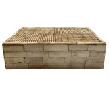 Carved Bone Decorative Box With Antique Finish 25x20x7xcm Linens & More