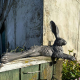 Shadow Country Hare - Resting Grey by Linen & More - 46.5X44X32cm