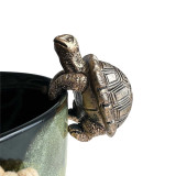 Tortoise Hanging Rim II Gold by Linen & More - 8x5.5x6cm