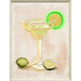 Margarita Led Canvas Neutral Frame by Linen & More - 63x83cm