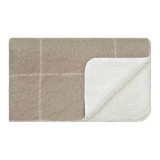 Grid Sherpa Throw - Blue by Linen & More