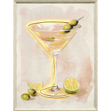 Martini Led Canvas Neutral Frame by Linen & More - 63x83cm