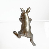 Rabbit Hanging Rim IV - Pewter by Linen & More