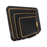Eco Basics Carving Board 4 Piece with Holder - Black