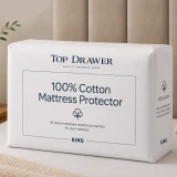 100% Cotton Mattress Protector By Top Drawer - King