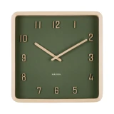 Nervadura Square Clock Dark Green by Karlsson