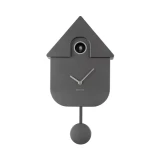 Modern Cuckoo Clock Metallic Dark Grey by Karlsson