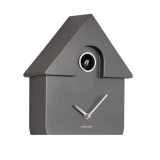 Modern Cuckoo Clock Metallic Dark Grey by Karlsson
