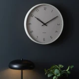Stark Wall Clock Warm Grey by Karlsson