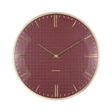 Riqueza Wall Clock Burgundy Red by Karlsson