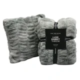 Luxe Rabbit Throw by Top Drawer