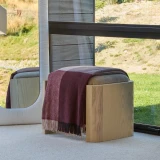 Brookside Throw by Weave - Beetroot