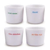 Egg Set - What Came First By Keith Brymer Jones (4 Pack)