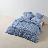 Layla Duvet Cover Set By Linen House - Bluebell