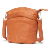 Lily Tan Leather Handbag by Nikau Design