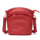 Lily Red Leather Handbag by Nikau Design