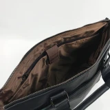 Walnut Black Leather Briefcase by Nikau Design