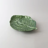 Melamine Cabbage Leaf Large Platter Green by Le Forge - 30cm