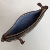 Jo Leather/Canvas Clutch by Backyard