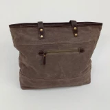 Tina Hide/Canvas Tote Bag Bag by Backyard