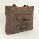 Lydia Hide/Canvas Tote Bag by Backyard