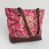 Kathleen Canvas/Leather Tote Bag Bag by Backyard