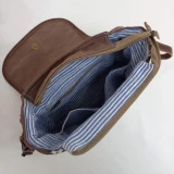 Sammy Hide/Canvas Crossbody Bag Bag by Backyard