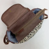 Sammy Hide/Canvas Crossbody Bag Bag by Backyard