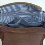 Sammy Hide/Canvas Crossbody Bag Bag by Backyard