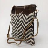 Andie Hide/Canvas Crossbody Bag Bag by Backyard