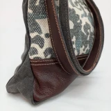 Monica Leather/Canvas Crossbody Bag Bag by Backyard