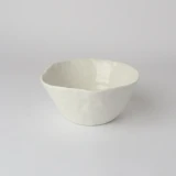 Terracotta Fine White Bowl by Le Forge