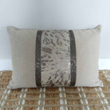 Cushion Hide/Wheat/Silver by Backyard
