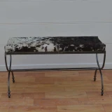 Black Hide - Delaware Bench Seat by Backyard