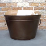 Detroit Stool Tan Hide by Backyard (2 Pack)