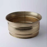 Aluminium Champagne Oval Planter by Le Forge