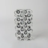 Crystal Durland Vase by Le Forge - 20cm