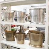Aluminium Round Champagne Bucket by Le Forge