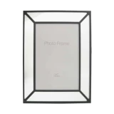 Black Picture Frame with Mirror #105 by Le Forge