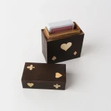 Brass Single Card Box by Le Forge