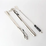 Black and Nickel Shoe Horn by Le Forge