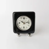 Black Gloss Classic Clock by Le Forge